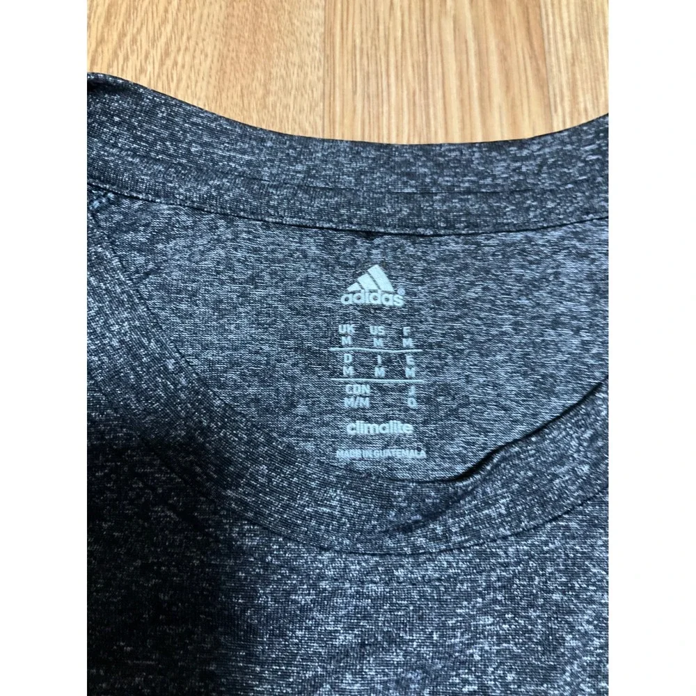 Adidas Houston Basketball NBA Climalite Long Sleeve Shirt Mens M Grey Heather